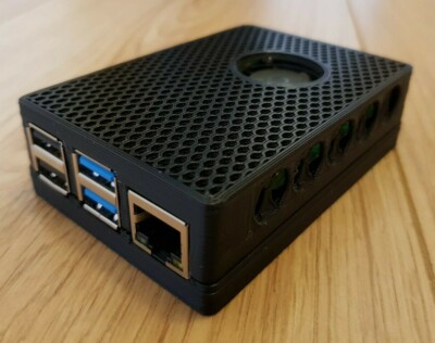 Raspberry Pi 4 Pi4 PoE Hat Case Power over Ethernet Box Mount VESA / Wall option