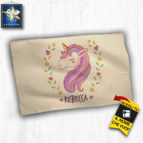 SET SCUOLA ASILO MATERNA SACCA ASCIUGAMANO BORRACCIA TOVAGLIETTA PERSONALIZZATO - Picture 6 of 12