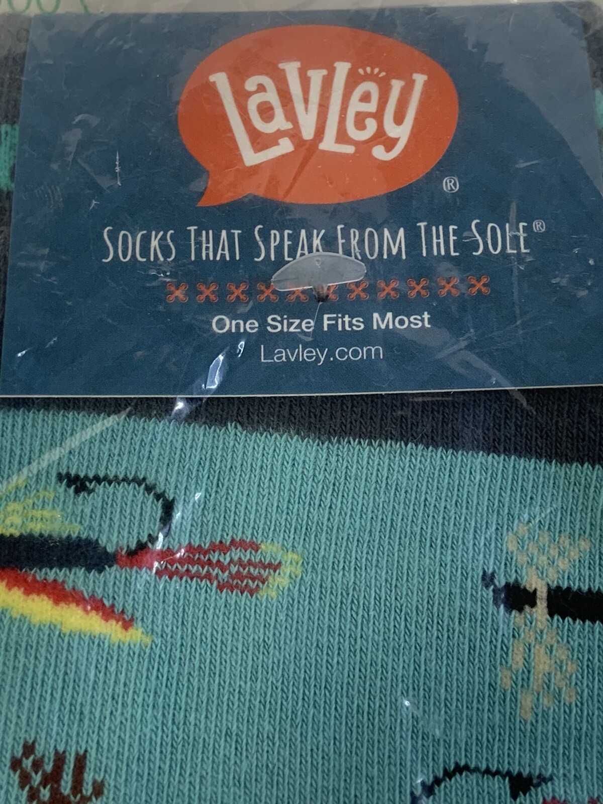 SAOLA Calze Lavley che parlano dalla suola I'd Rather Be Fly Fishing Nuovi