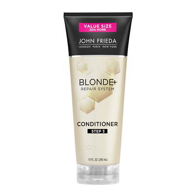 John Frieda Blonde Hair Repair System Conditioner Bond Repair Damaged Hair 10 oz