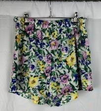 Vintage 90s Victoria's Secret Gold Label Floral satin flowy sleep shorts READ