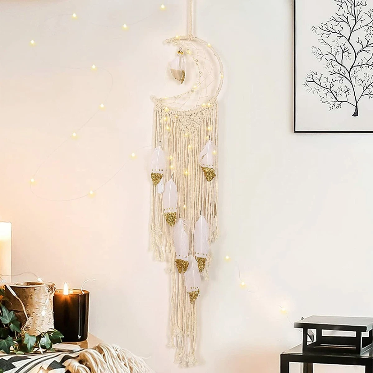 Large Boho Dream Catcher Macrame Wall Hanging for Vintage Wedding Home  Decorations Wall Hanging for Nursery Bedroom Home Decor Girls Birthday Gift