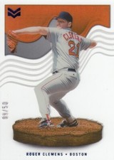 ROGER CLEMENS /50 CHRONICLES MAGNITUDE CLEAR BLUE PARALLEL RED SOX #13 2023 23
