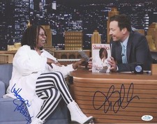 Jimmy Fallon & Whoopi Goldberg "The Tonight Show" AUTOGRAPHS Signed 11x14 Photo