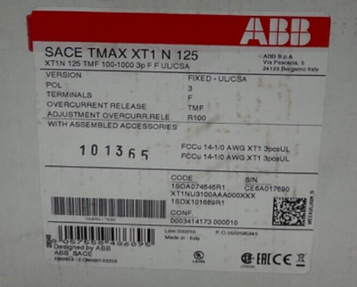 ABB Interruttore automatico con contenore stampato XT4H 1SDA068540R1 ABB Interruttore automatico con contenore stampato XT4H 1SDA068540R1