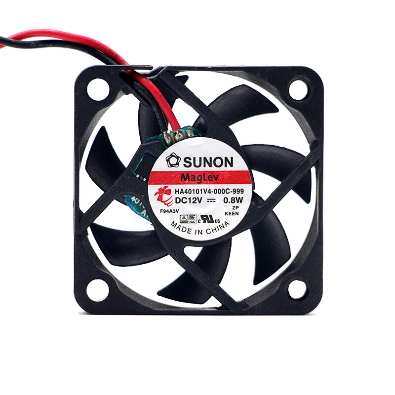 1X 2-pin silent magnetic cooling fan HA40101V4-000C-999 12V 0.8W 4010 4CM - Image 3 of 4