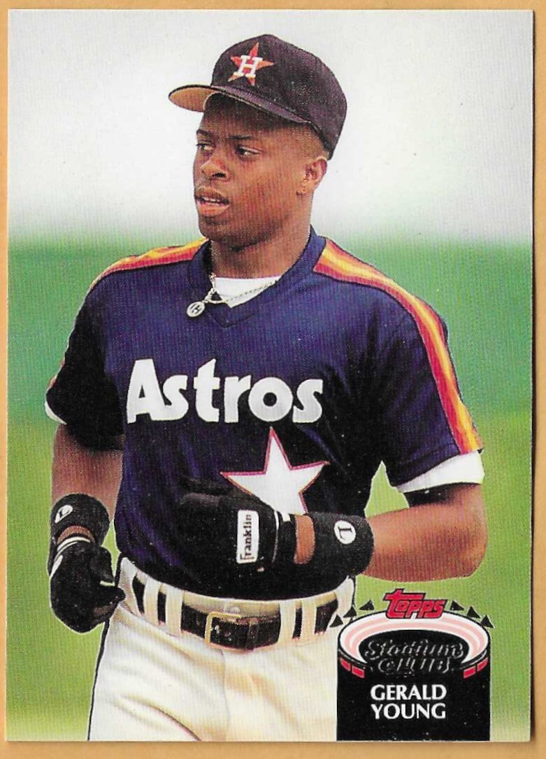 GERALD YOUNG HOUSTON ASTROS #355 - TOPPS STADIUM CLUB NM-MT 1992