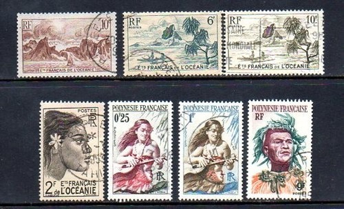French Polynesia Stamps - Scott #'s 160/188 - Used - 第 1/1 張圖片