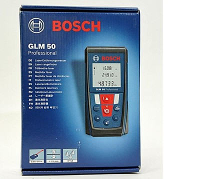 Bosch Glm50 50 Metre 165ft Laser Distance Measure Kit Range