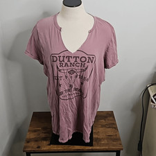 Torrid 2x Yellowstone v neck tee
