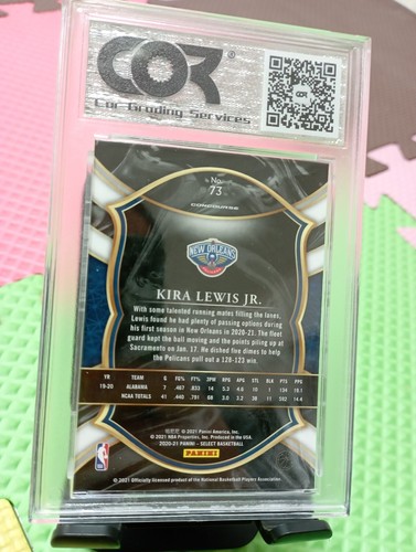 Kira Lewis Jr 2020-21 PANINI Select RC NBA card (COR-9.0 Mint) - Picture 5 of 5