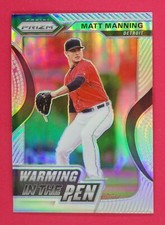 2020 Panini Prizm Matt Manning Warming in the Pen Prizms Silver #4 Detroit 