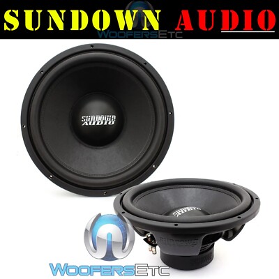 (2) SUNDOWN AUDIO E-15 V4 D2 15'' 500W RMS DUAL 2-OHM CAR SUBWOOFERS SPEAKERS NEW