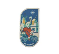 Dutch Bros Santa Bike Starry Winter Christmas December Sticker