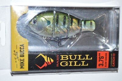 Catch co mike bucca's baby bull gill swimbait 3.75'' slow sinking natural gill