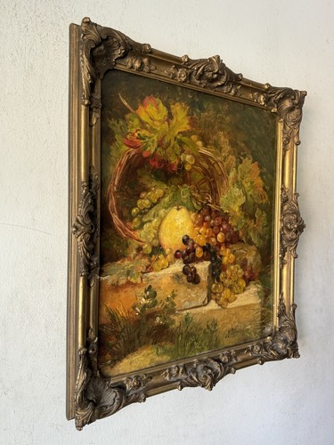 FINE ANTIQUE 19TH CENTURY STILL LIFE IMPRESSIONIST OIL PAINTING OLD REALISM 1880 - 第 3/17 張圖片