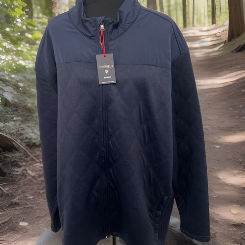 Chaqueta Cremieux Para Hombre 3XT Cremallera Completa Acolchada Azul Oscuro $115 - Imagen 3 de 13
