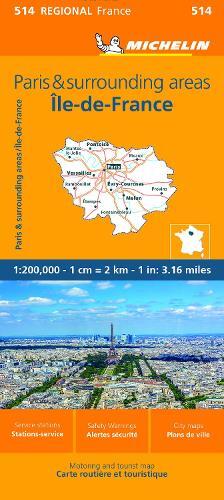 Michelin Ile-de-France - Michelin Regional Map 514 (Map)