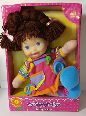 My Sweet Love Sweet Baby Doll Pig Tails in a Pink Outfit 18 Months and older 12''