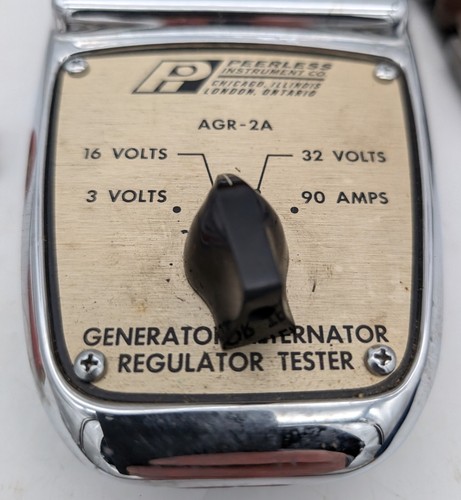 Vintage Peerless Instrument Co Alternator Generator Regulator Tester AGR-2A USA - Picture 4 of 8