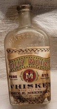 Holly Mount Whiskey John F. Meenehan Washington DC w Original Label 1903