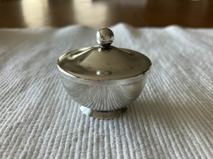 Petite Vintage Gump Art Deco Lidded Bowl Sterling Silver
