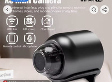 X5 Mini WiFi IP Surveillance Camera 1080p USB Indoor Black Mic Cloud Remote