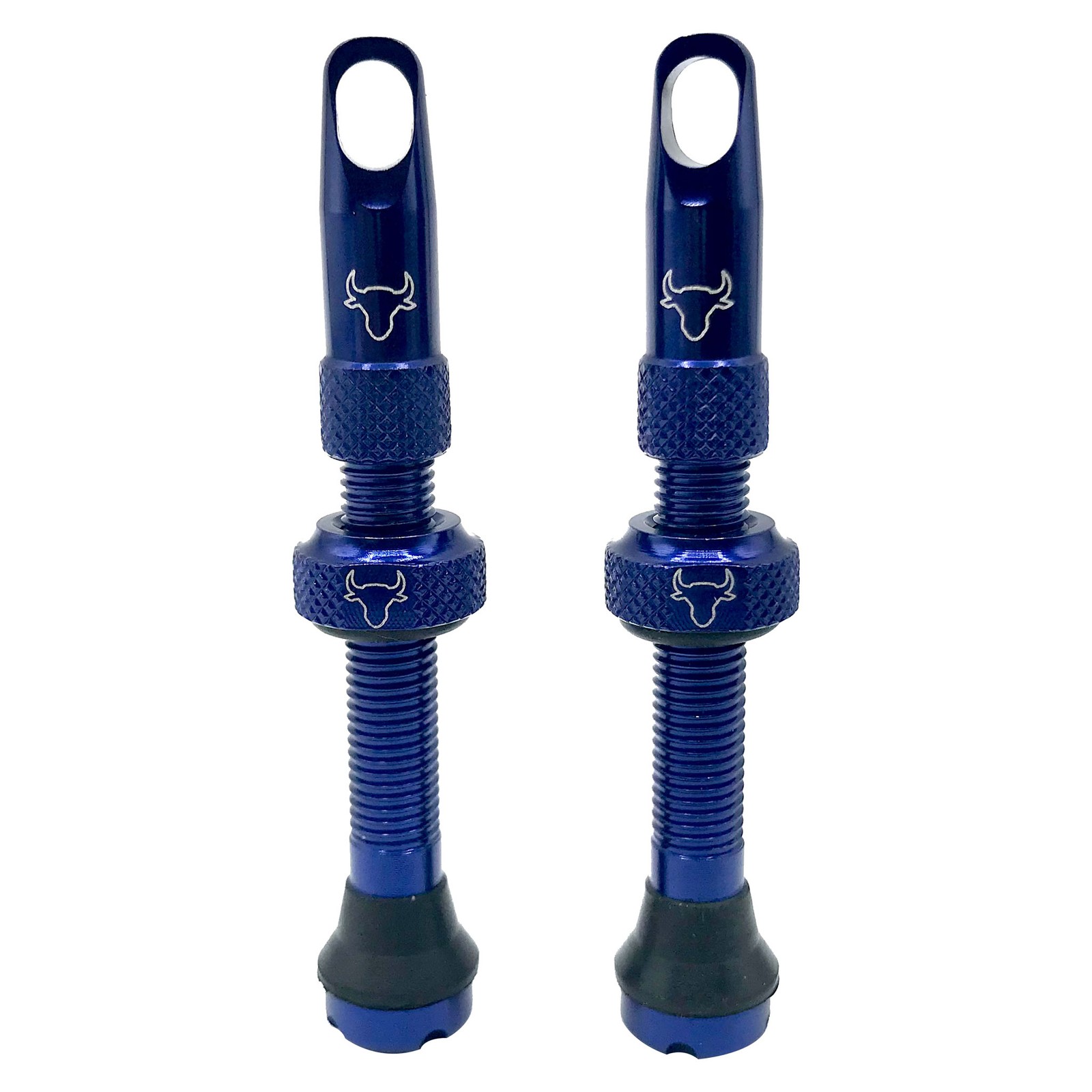 Hold Fast 42mm Blue Alloy Tubeless Valve Stems with Removable Core - Core Tool