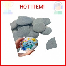 CYLHCM 24 PCS Rocks for Painting, 3"-4" Flat DIY Painting Rocks, Large Smooth Ro