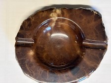 POSACENERE MARMO DI ALABASTRO marrone Vintage, anni 60.