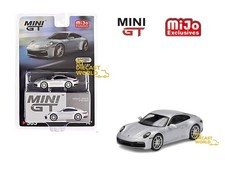 1/64 Mini GT #303 Porsche 911 (992) Carrera 4S GT Silver Metallic MGT00303