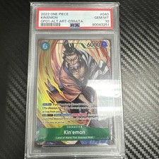 2022 KIN'EMON One Piece OP01  ENGLISH  ALT ART-Errata OP01-040 SR PSA 10 GM