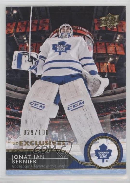 2014-15 Upper Deck UD Exclusives 29/100 Jonathan Bernier #181 1o3