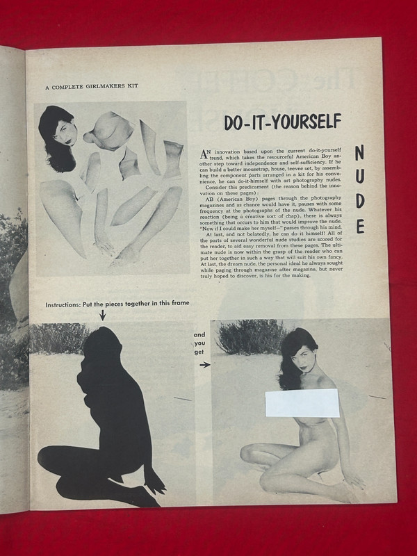 Photographers Odd Ball Magazine 1957 Betty Bettie Page Paige Magazine Unique