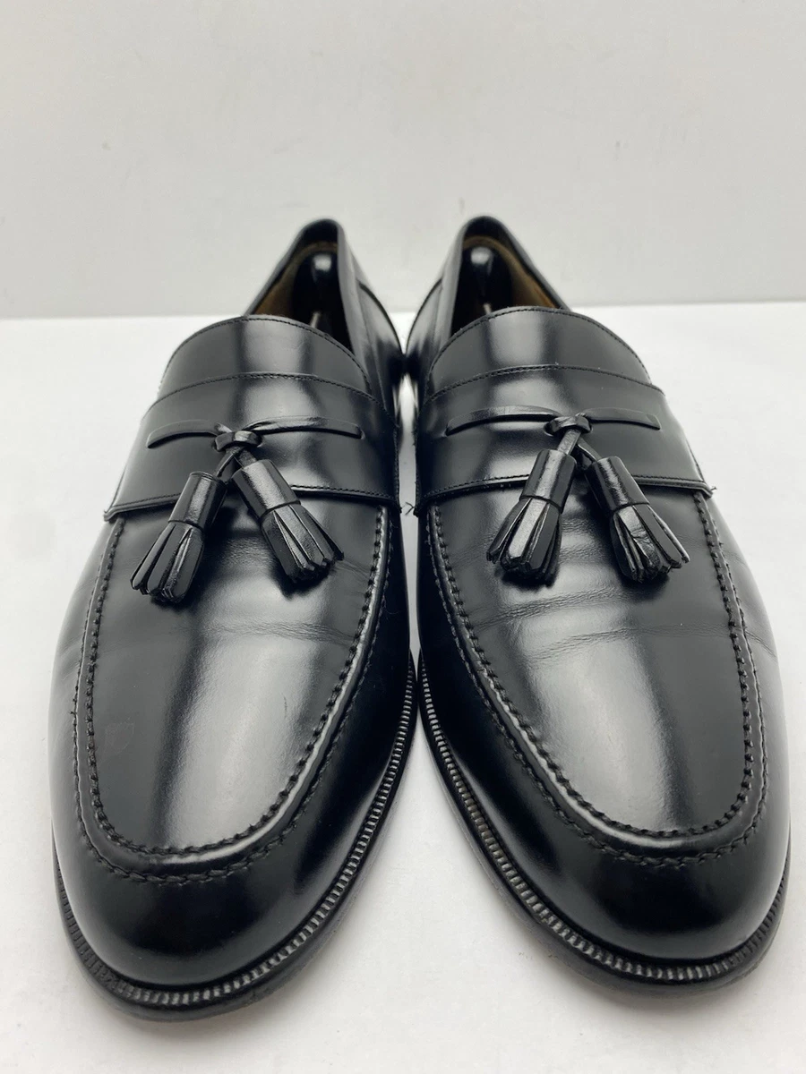 Mezlan Tassel Loafers Men 10 Black Leather Wingtip Santander 09-007122 s-l400.jpg main image 2