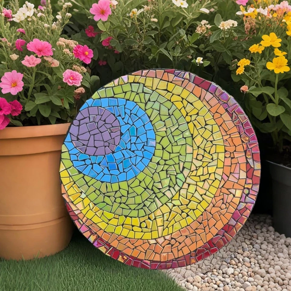 Azulejos de mosaico de cerámica 200G color aleatorio gotas de lluvia forma mosaico piezas de cerámica Foto 4 de 4