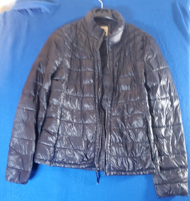 GAP Black Primaloft Women's Puffer Jacket Coat Neck Warmer Full Zip Size Small