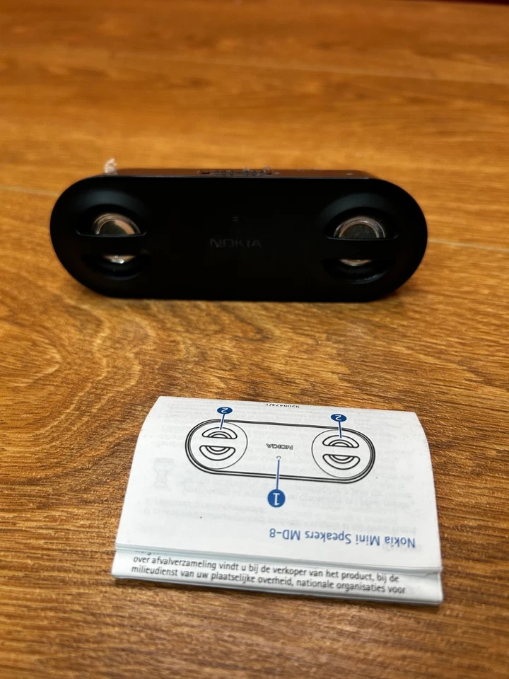 Nokia Mini Lautsprecher MD-8 schwarz getestet und funktionsfähig