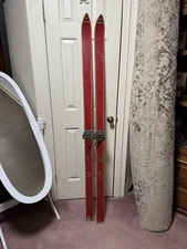 JC Higgins  (Sears and Roebuck Brand)Vintage Wooden Skis  77"