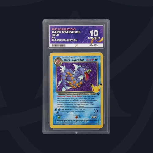 Ace 10 Pokemon Dark Gyarados Holo 8/82 Celebrations Classic Collection GEM MINT