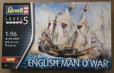Revell 05429 English Man o` War, Segelschiff in 1:96, Länge 74,7 cm, WIE NEU