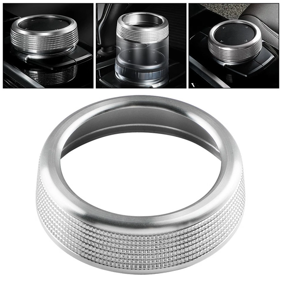 Personalize Your For BMW with Silver Knob Cover Ring for 1 7 X 7Controller - Image 4 of 4