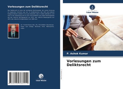 P. Ashok Kumar | Vorlesungen zum Deliktsrecht | Taschenbuch | Deutsch (2021)