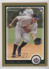 2010 Bowman Gold Ruben Tejada #195 02vq