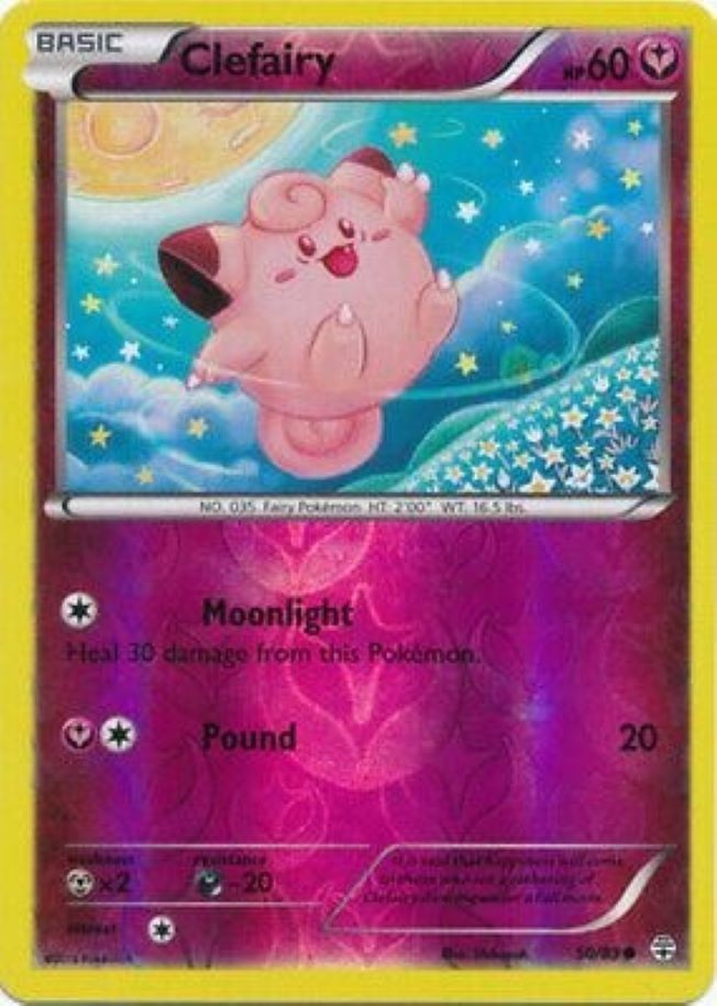 1x Clefairy | Generations | 50/83 | Common | Reverse Holo | LP | Pokemon