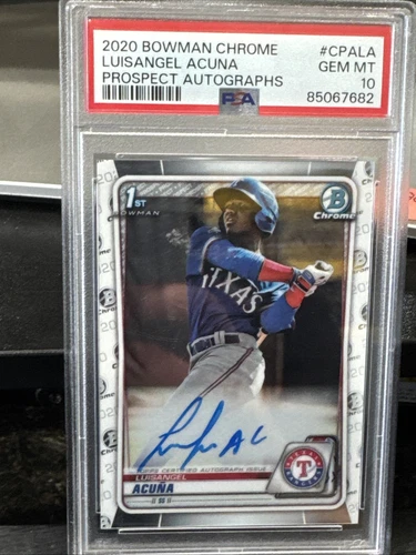 2020 Bowman Chrome Luisangel Acuna 1ST Prospect AUTO PSA 10 GEM MINT 💎
