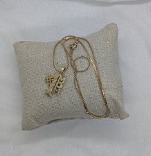  1 Mom Gold Tone Pendant Necklace 17" Mother's Day Gift Bag Jewelry