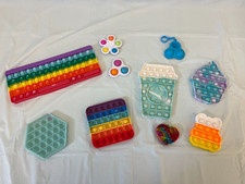 Pop Fidget Toys Variety Lot of 10 Used