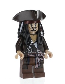 Lego Captain Jack Sparrow 4193 4194 4195 Pirates of the Caribbean Minifigure