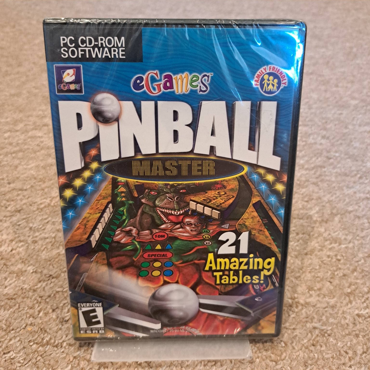 eGames Pinball Master PC CD-ROM Software 21 Amazing Tables NEW SEALED
